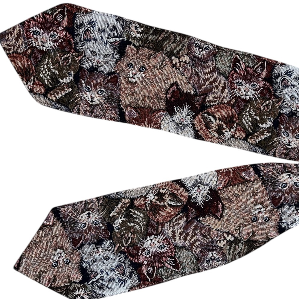 Long Thin Cat Tapestry Runner 50x6”